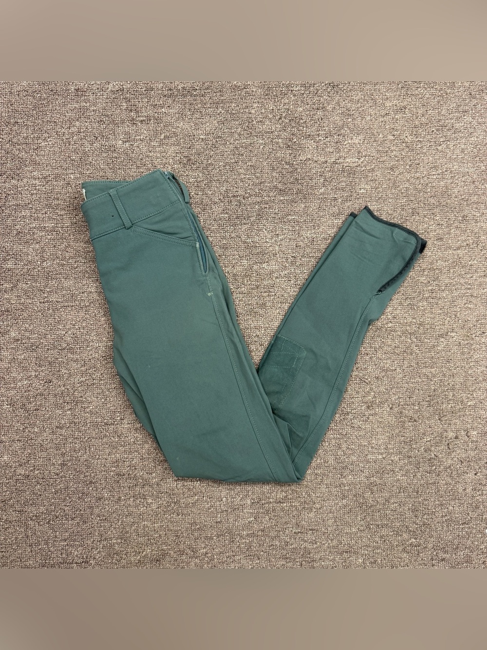 Women’s Size 24R Green Tailored Sportsman Knee Patch Horseback Riding Breeches